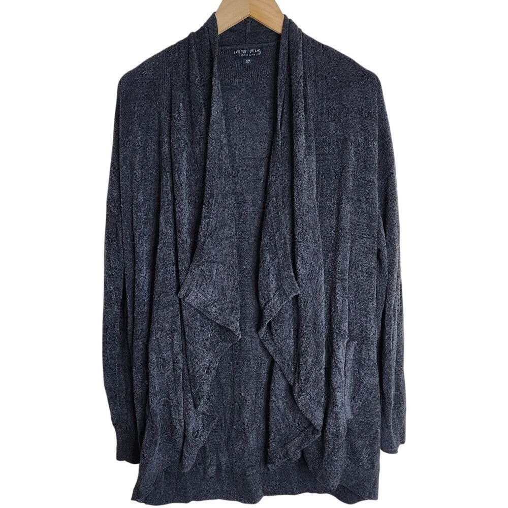 Barefoot Dreams Sweater Cardigan Women's Small Medium Bamboo Cozychic Ultra Lite